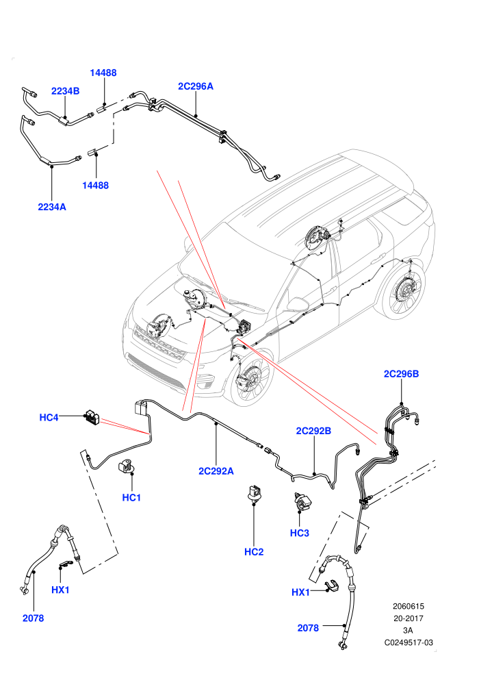 Front Brake Pipes (Halewood (UK),RHD)((V)TOKH999999)