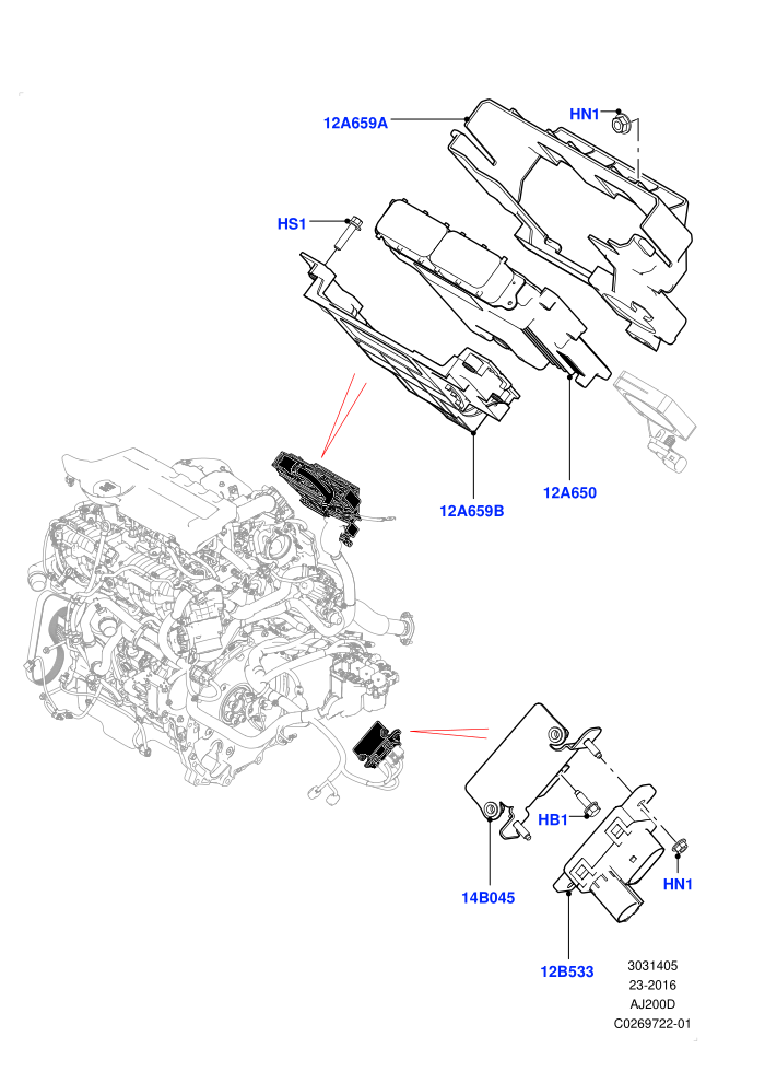 Engine Modules And Sensors (2.0L I4 DSL MID DOHC AJ200,Itatiaia (Brazil))((V)FROMGT000001)