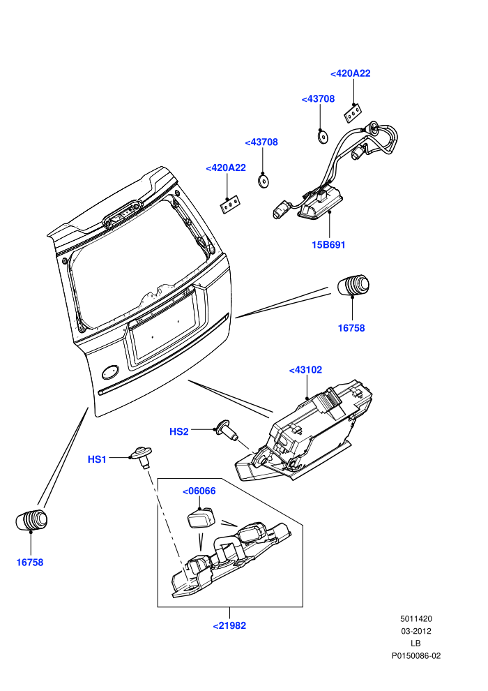 Luggage Compt/Tailgte Lock Controls