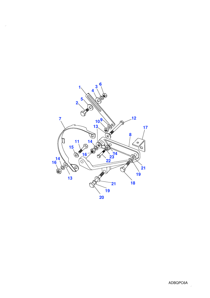 Alternator Fixings (3.5L V8 Twin Carb L/R Petrol,Less Air Conditioning)
