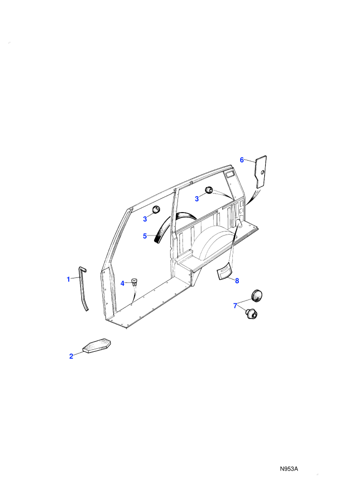 Seals - Bodyside (2 Door Station Wagon)