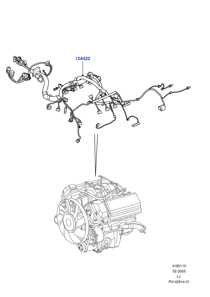 Electrical Wiring - Engine And Dash (M62 B44 4.4 V8 Petrol)((V)TO9A999999)
