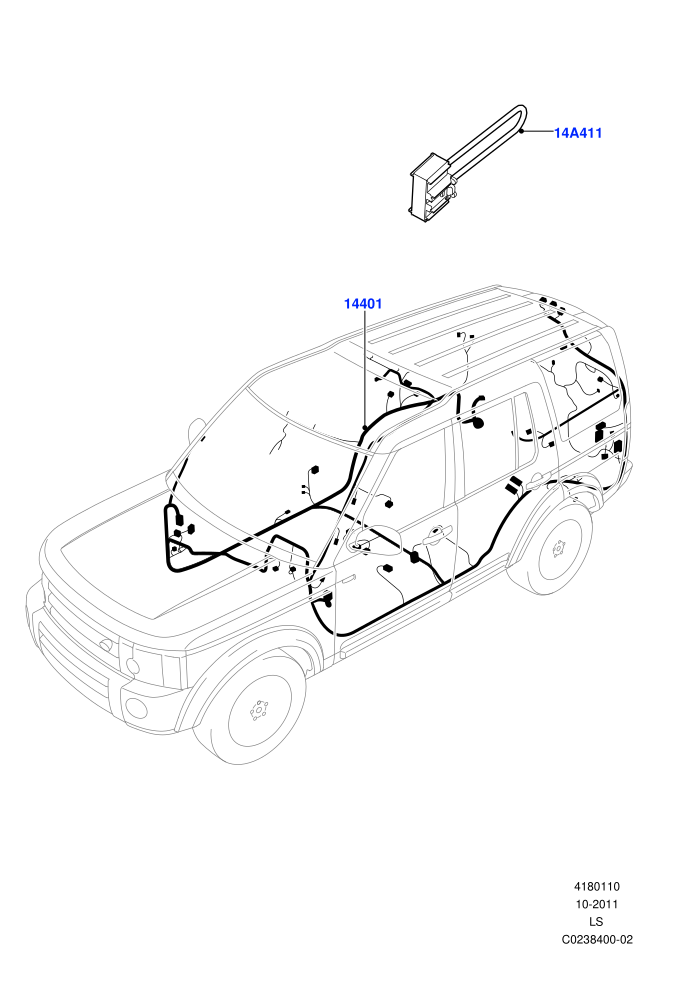 Electrical Wiring - Engine And Dash (Main Harness)((V)TOFA999999 (V)FROMCA000001)