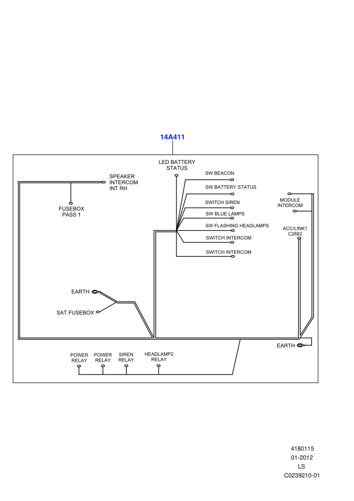 Electrical Wiring - Body And Rear (With B6 Level Armouring)(Audio/Visual Indicators)((V)FROMAA000001)