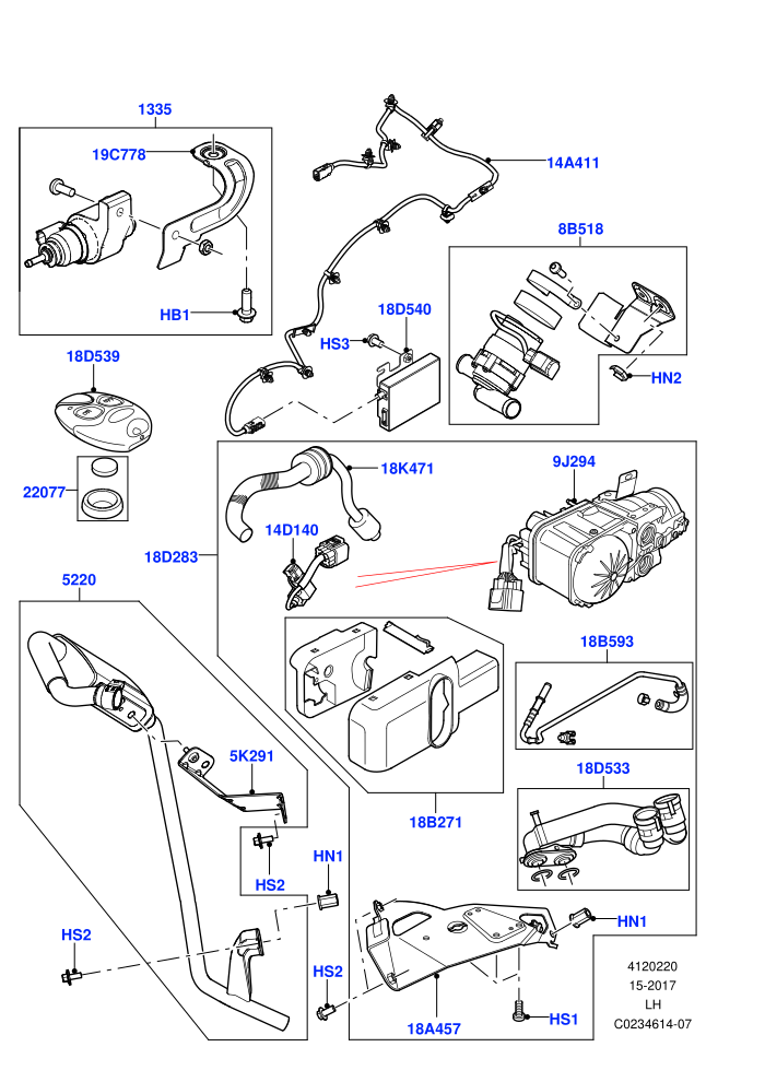 Auxiliary Fuel Fired Pre-Heater (Fuel Fired Heater With Park Heat,Fuel Heater W/Pk Heat With Remote,Halewood (UK),With Fuel Fired Heater)(Page A)