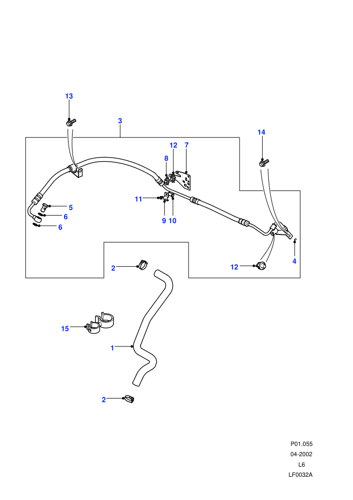 Hoses - Feed And Suction (LHD,M47 2.0L I4 16V Diesel)((V)FROM1A000001)