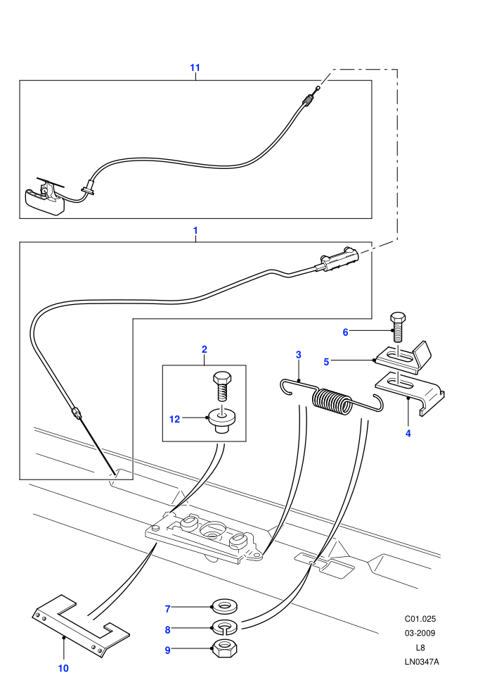 Bonnet Release ((V)FROM7A000001)