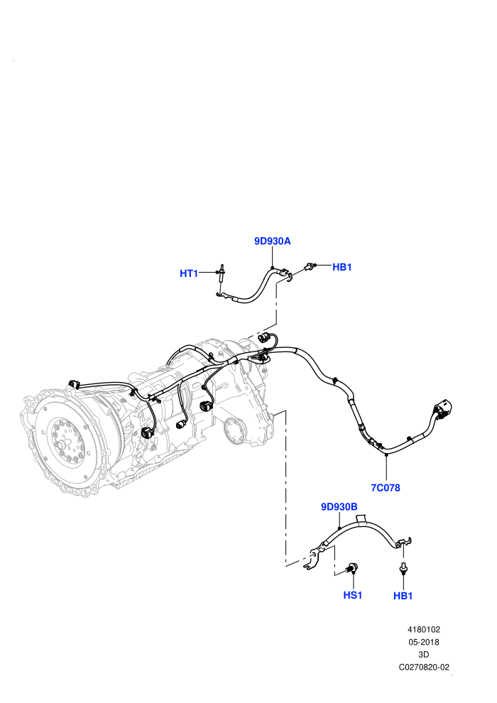 Transmission Harness (Solihull Plant Build)((V)FROMHA000001)