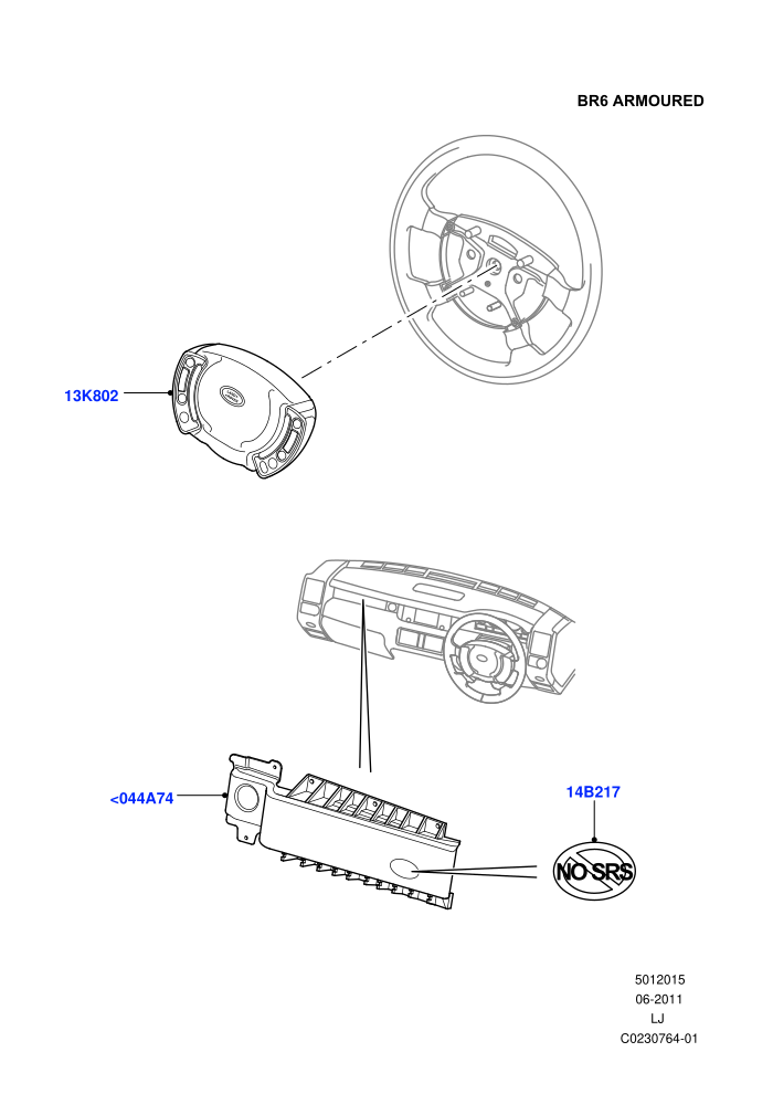 Airbag System (With B6 Level Armouring)((V)FROMAA000001)