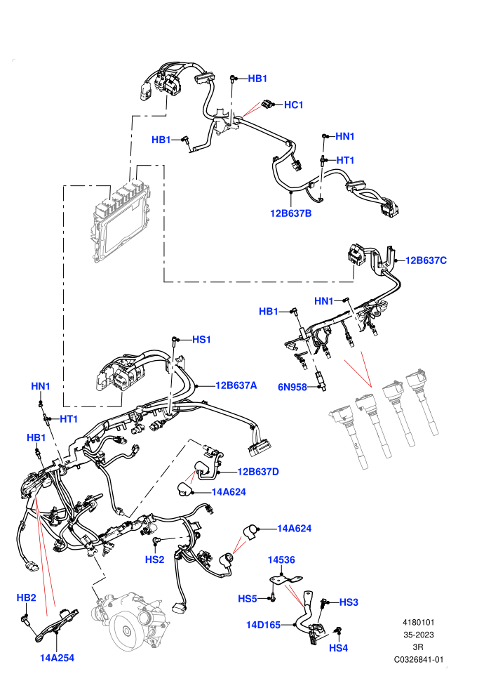 Engine Harness (4.4L V8 Turbo Petrol(NC11))(RH Side)((V)FROMRA000001)