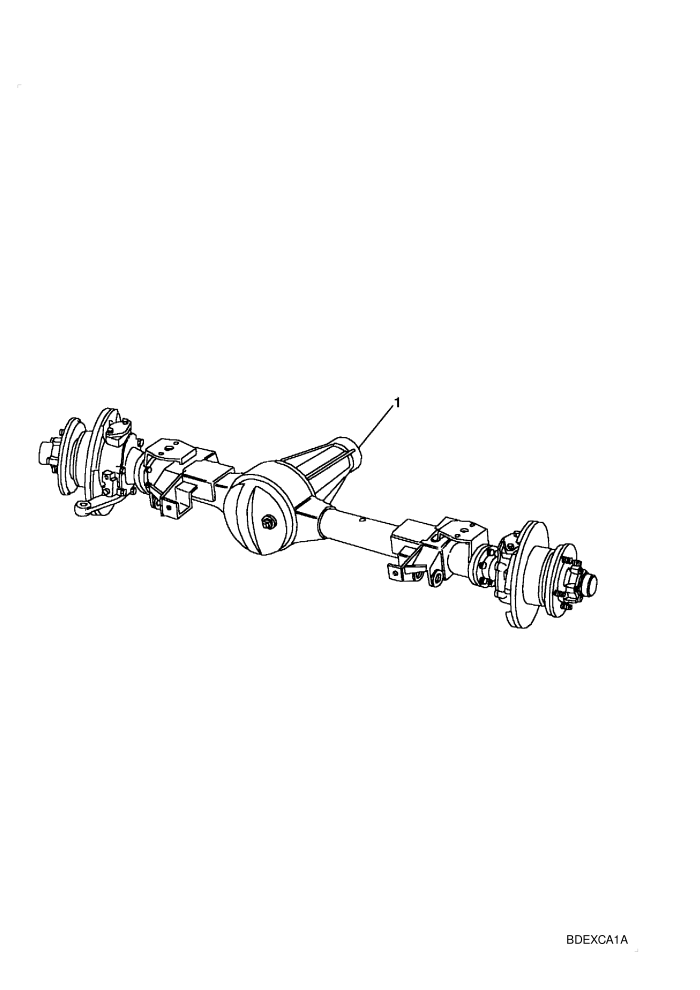 Front Axle Assembly-Non Electronic Air Suspension (Less Air Suspension)