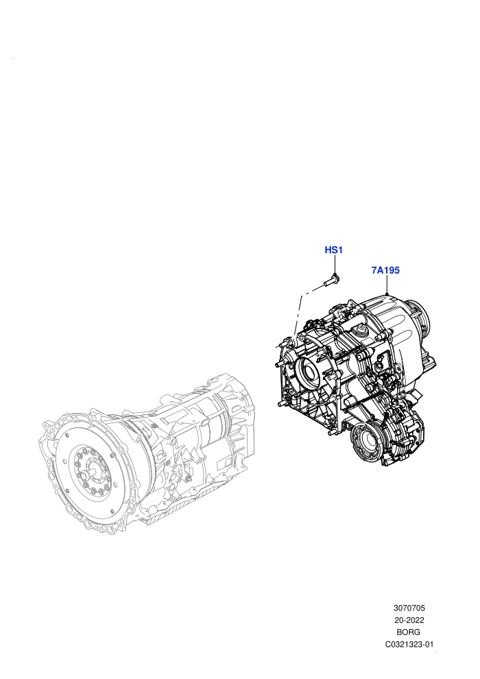 Transfer Drive Case (With 2 Spd Trans Case With Ctl Trac)