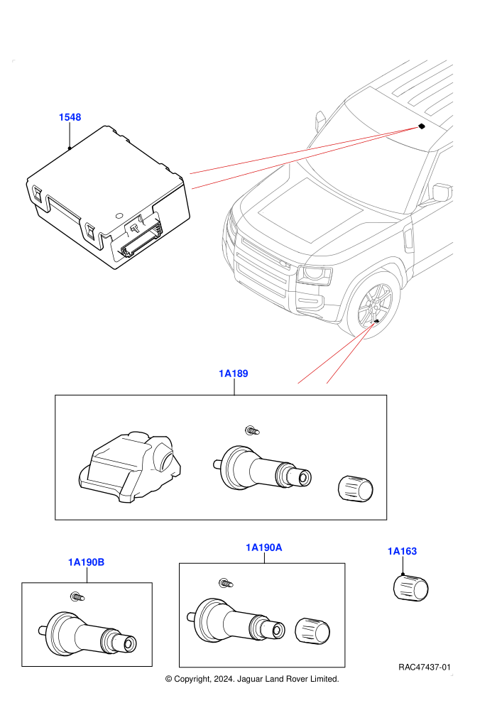 Tyre Pressure Monitor System (With Tyre Pressure Sensors)((V)FROMM2051784)