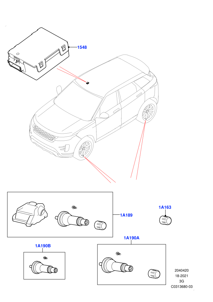 Tyre Pressure Monitor System (Halewood (UK),With Tyre Pressure Sensors)((V)FROMMH143836)