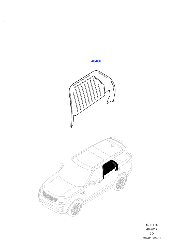 Rear Door Glass And Window Controls (Version - Commercial,With 2 Seat Configuration)(Commercial,Solihull Plant Build)((V)FROMJA000001)