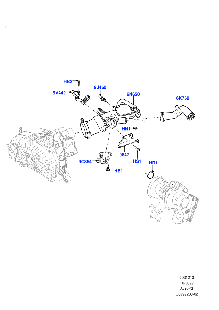 Intercooler/Air Ducts And Hoses (1.5L AJ20P3 Petrol High,1.5L AJ20P3 Petrol High PHEV,Changsu (China))