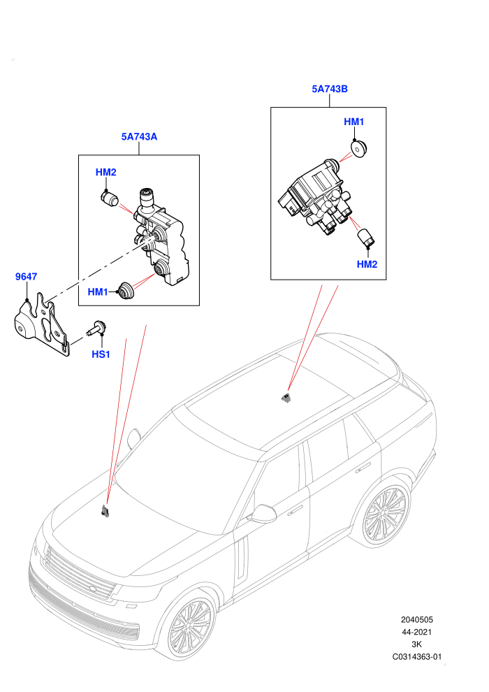 Air Suspension Compressor And Lines (Valve Assembly)