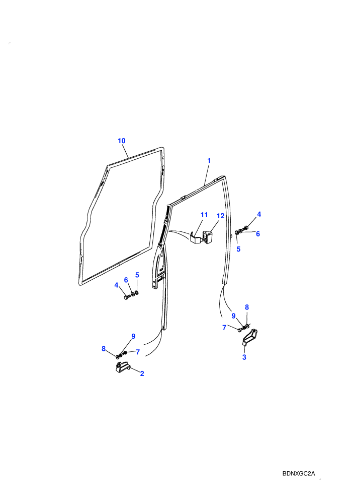 Front Door Frame And Seals (4 Door Station Wagon)