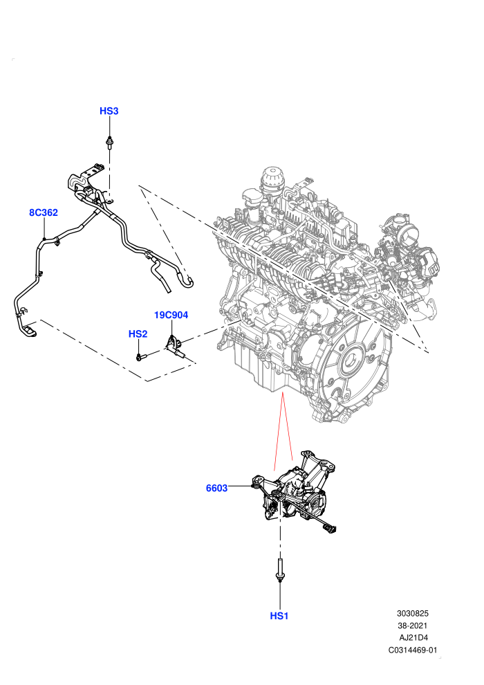 Vacuum Control And Air Injection (2.0L AJ21D4 Diesel Mid,Itatiaia (Brazil))