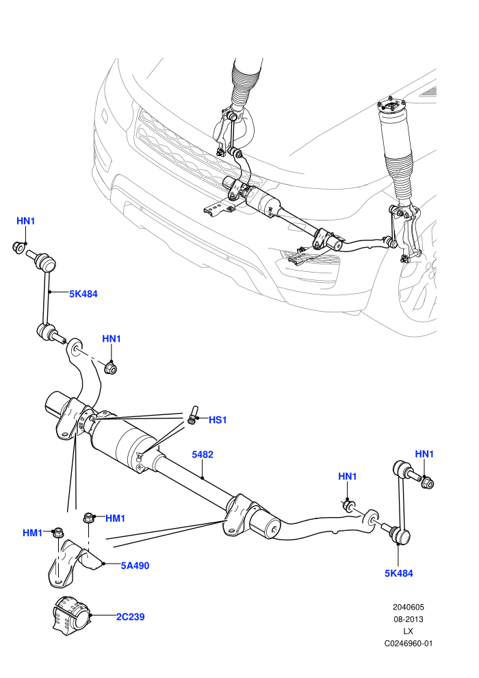Active Anti-Roll Bar System (With ACE Suspension)(Active Stabilizer Bar,Front)((V)TOJA999999)