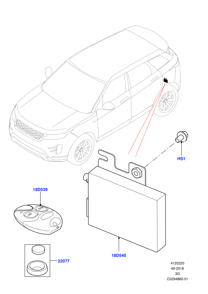 Auxiliary Fuel Fired Pre-Heater (Fuel Heater W/Pk Heat With Remote,Halewood (UK))(Remote Controller)