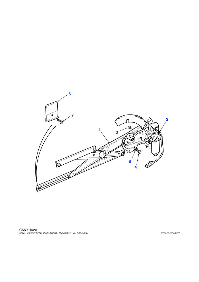 Window Regulators Front (With Power Front Windows)((V)FROMMA137190)