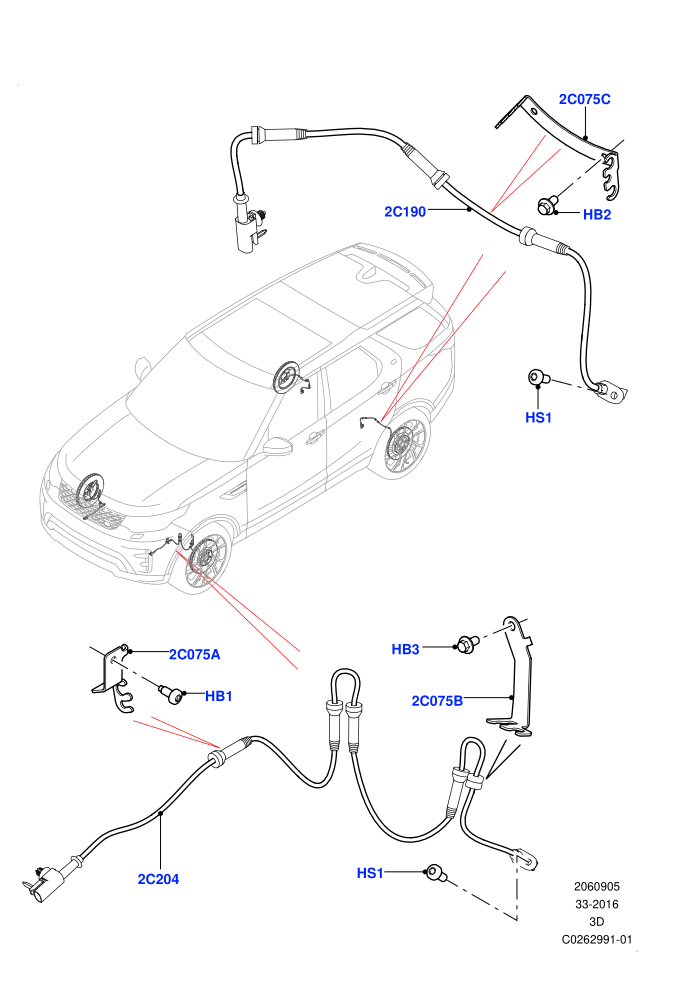 Anti-Lock Braking System (ABS/Speed Sensor,Solihull Plant Build)((V)FROMHA000001)