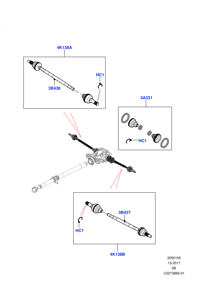 Drive Shaft - Rear Axle Drive (Driveshaft)