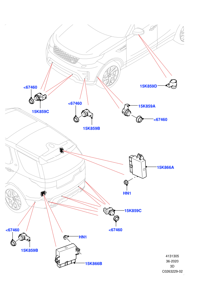 Parking Distance Control (Solihull Plant Build)((V)FROMHA000001)