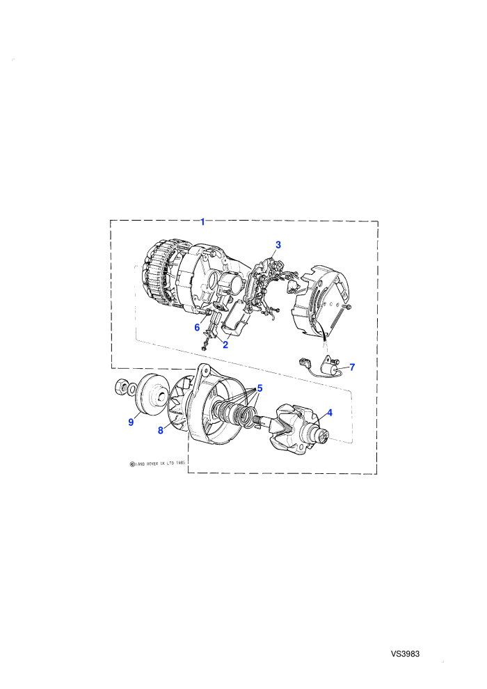 Alternator (V8 Twin Carb L/R Petrol)