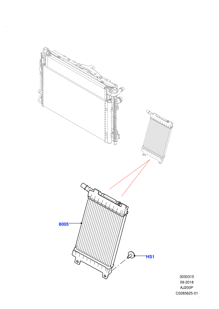 Radiator/Coolant Overflow Container (2.0L I4 Mid AJ200 Petrol E100,2.0L I4 Mid DOHC AJ200 Petrol,Itatiaia (Brazil),With Extra Engine Cooling System)(Auxiliary Unit)((V)FROMJT000001)