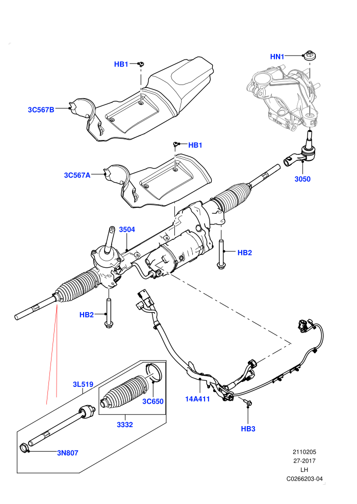 Steering Gear (Itatiaia (Brazil))(LHD)((V)FROMGT000001)