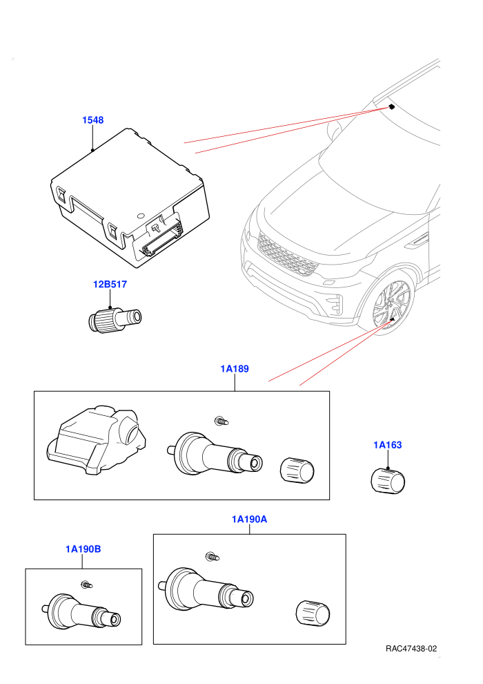 Tyre Pressure Monitor System (With Tyre Pressure Sensors)(Nitra Plant Build)((V)FROMM2450630)