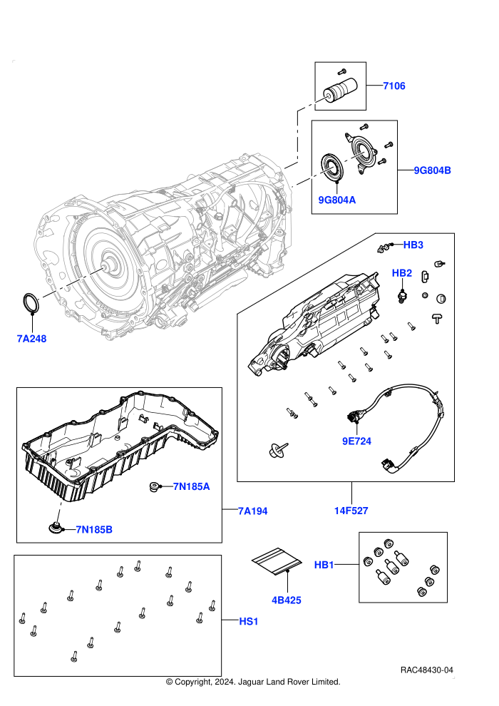 Transmission External Components (3.0L AJ20D6 Diesel High,3.0L AJ20P6 Petrol High,3.0L AJ20P6 Petrol PHEV,4.4L V8 Turbo Petrol(NC11))