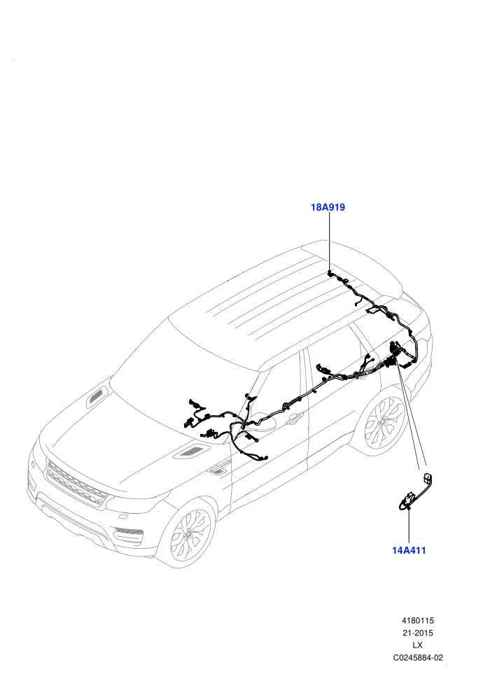 Electrical Wiring - Body And Rear (Audio/Navigation/Entertainment)((V)TOGA999999)