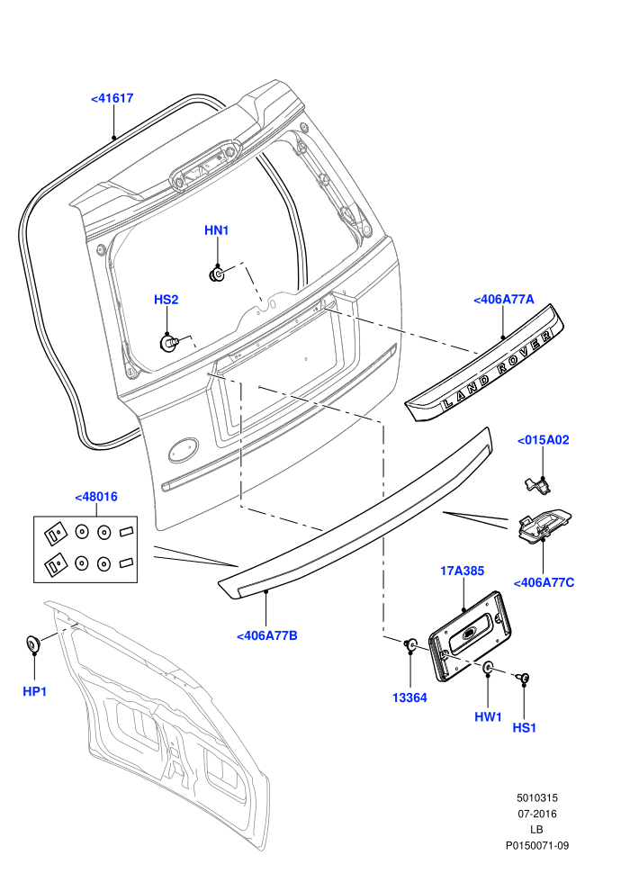 Luggage Compartment Door (Finisher And Seals)