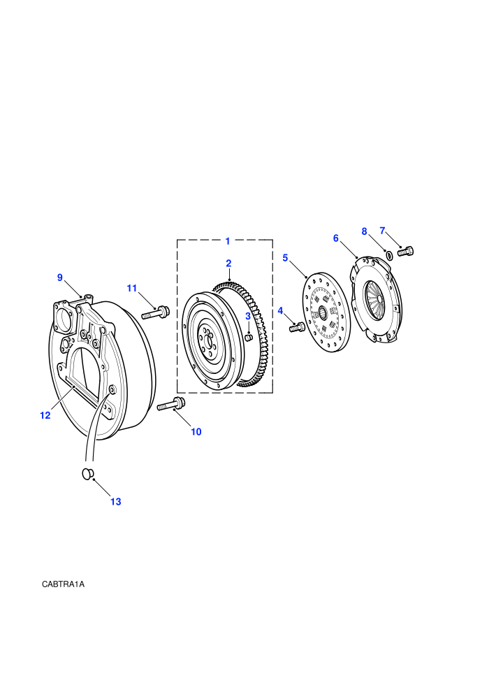 Flywheel & Clutch (2.0L 4 Cyl MPi T Series Petrol)