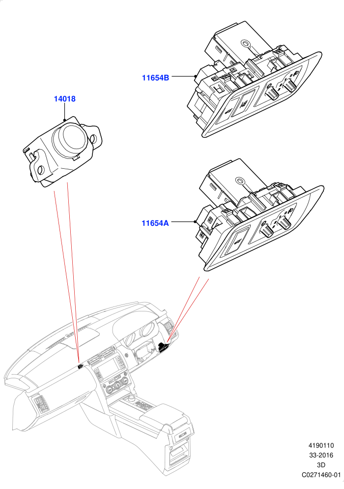 Switches (Auxiliary Unit,Solihull Plant Build)((V)FROMHA000001)