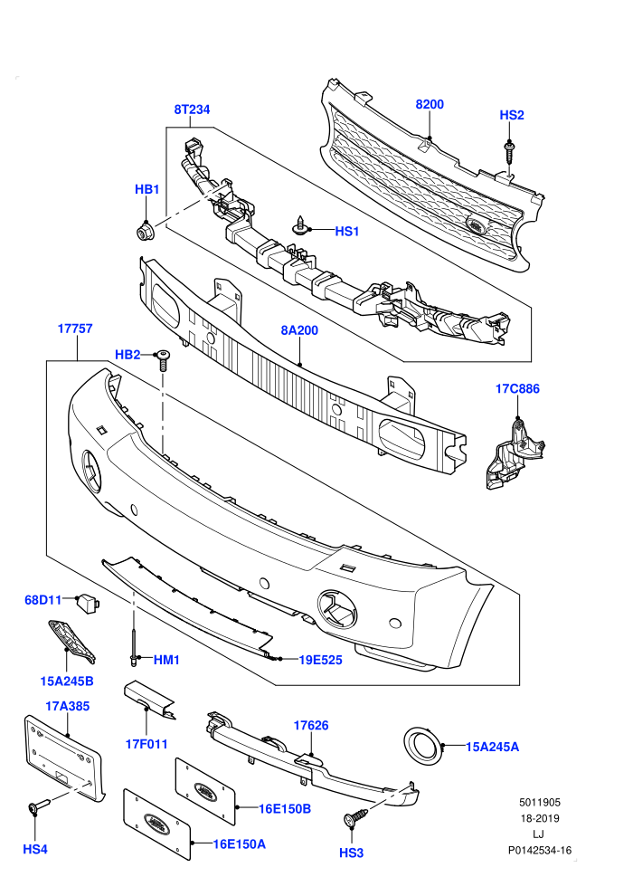 Radiator Grille And Front Bumper ((V)TO9A999999 (V)FROM6A000001)