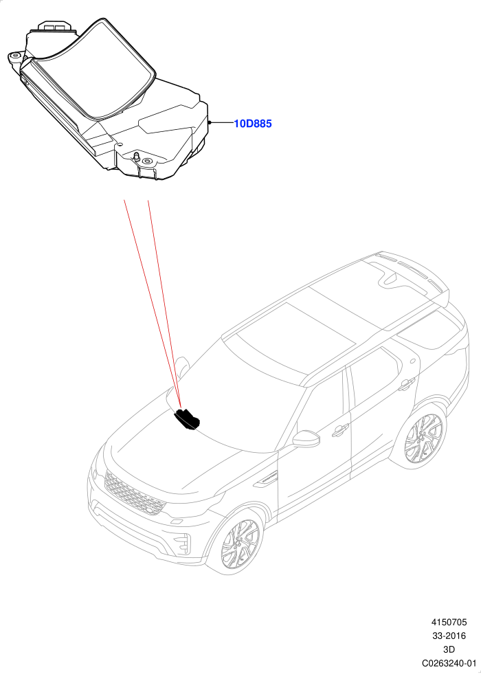 Head Up Display Module (Head Up Display)(Solihull Plant Build)((V)FROMHA000001)