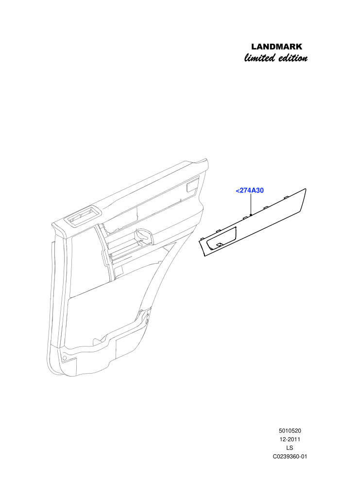 Rear Door Trim Installation (Landmark Limited Edition)((V)FROMBA000001)