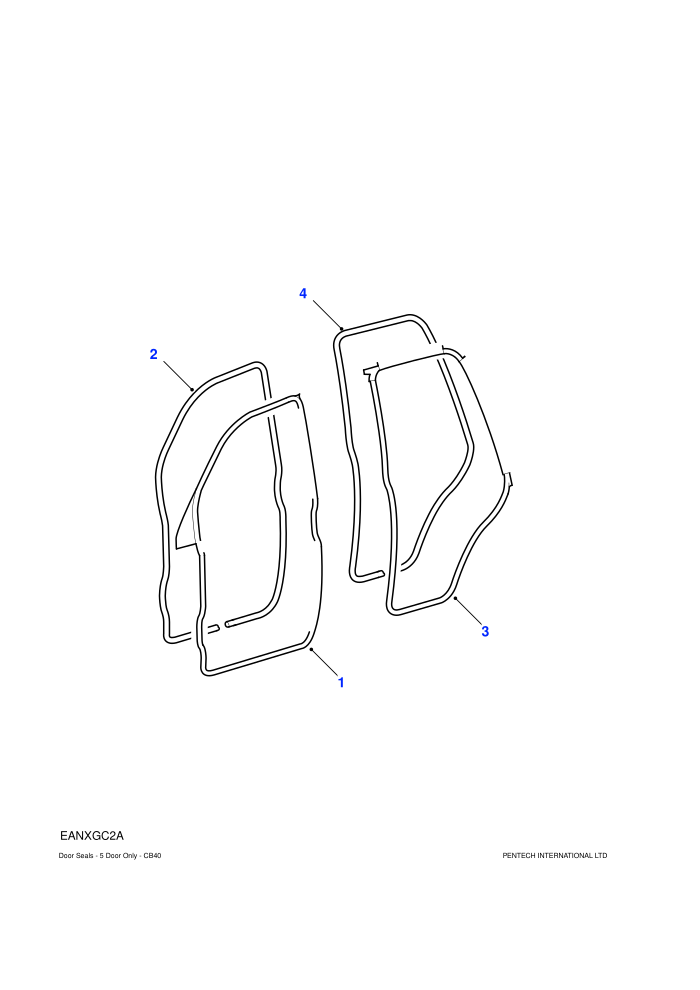 Door Seals (5 Door Station Wagon)