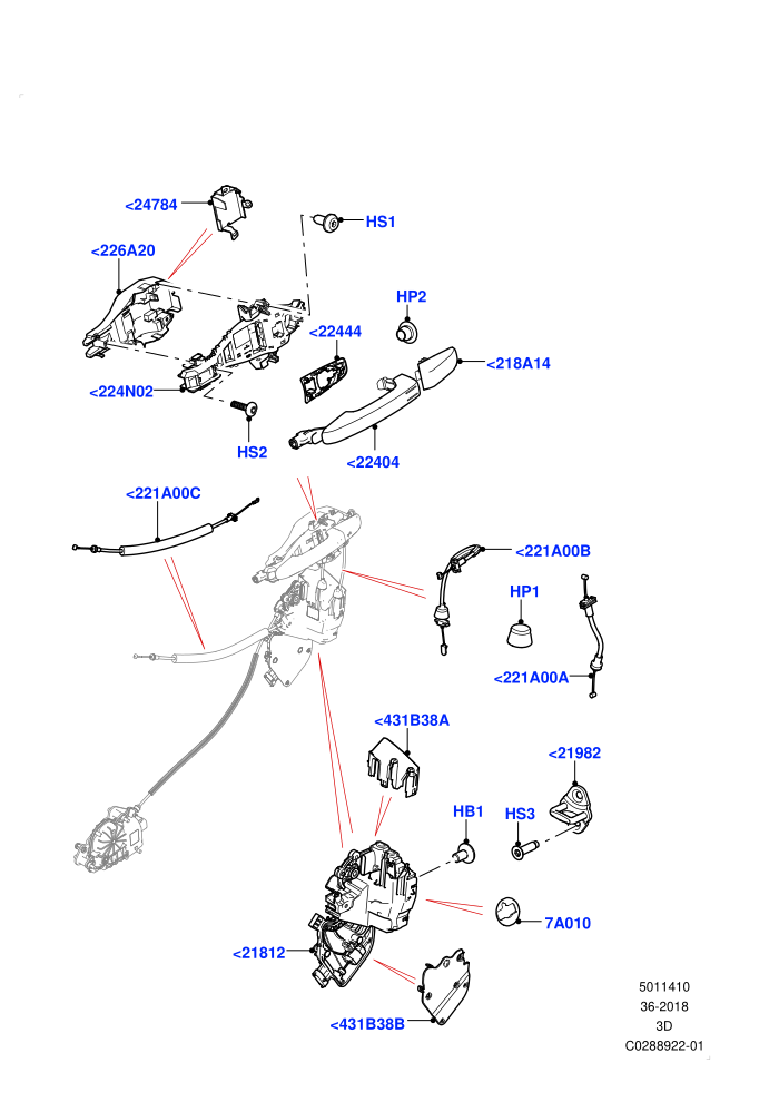 Front Door Lock Controls (Nitra Plant Build)((V)FROMK2000001)