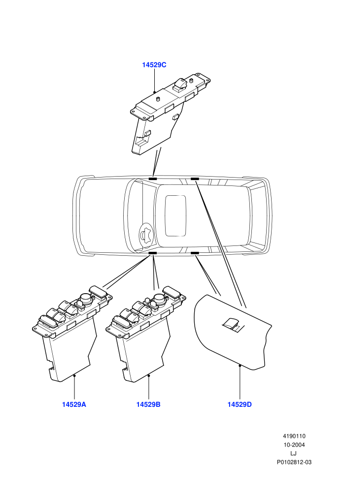 Switches (Less Armoured)(Front And Rear Doors)((V)TO9A999999)