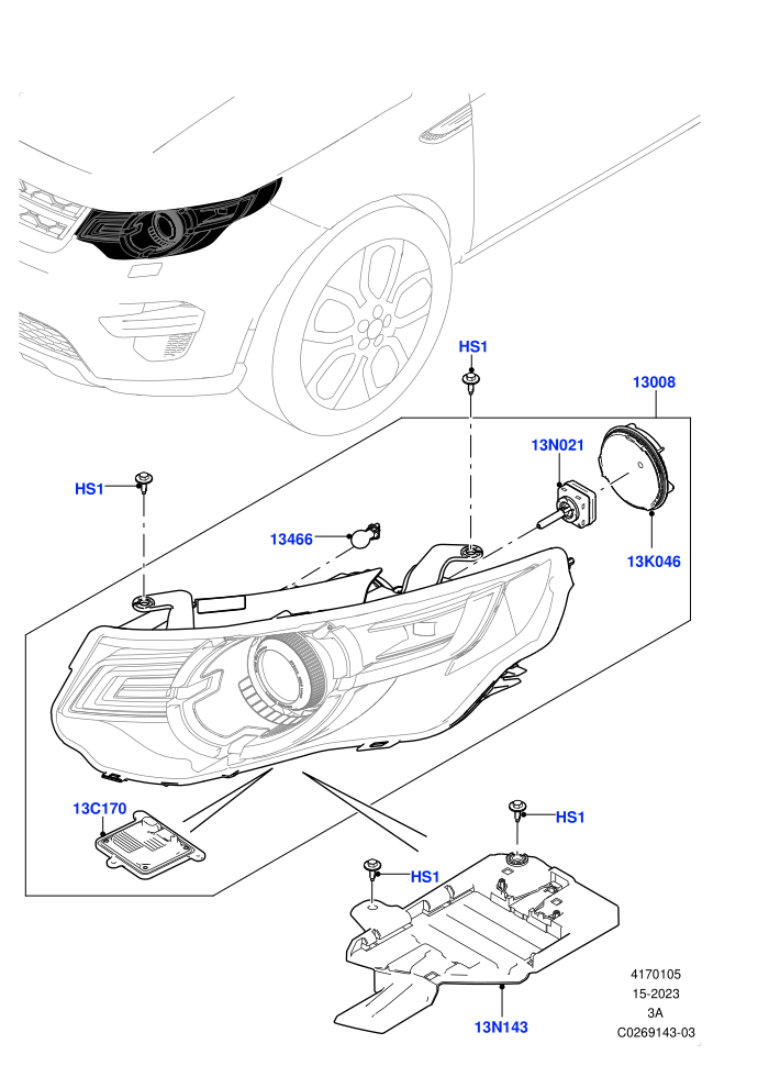 Headlamps And Front Flasher Lamps (Itatiaia (Brazil),With Adaptive Headlamps Bi Xenon,With BI - Xenon Headlamps)((V)FROMGT000001)