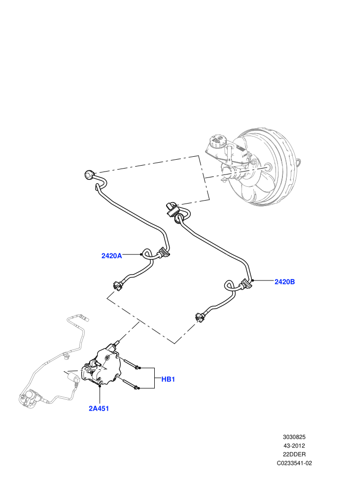 Vacuum Control And Air Injection (2.2L CR DI 16V Diesel,2.2L DOHC EFI TC DW12)