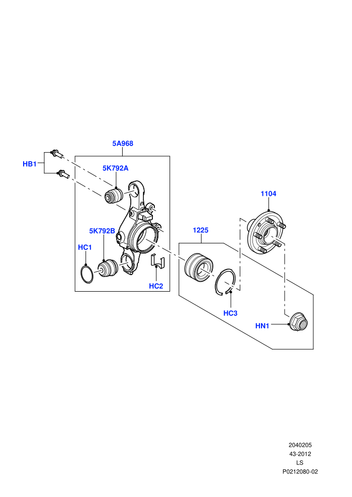 Rear Knuckle And Suspension Arms (Rear Knuckle And Hub)((V)FROMAA000001)