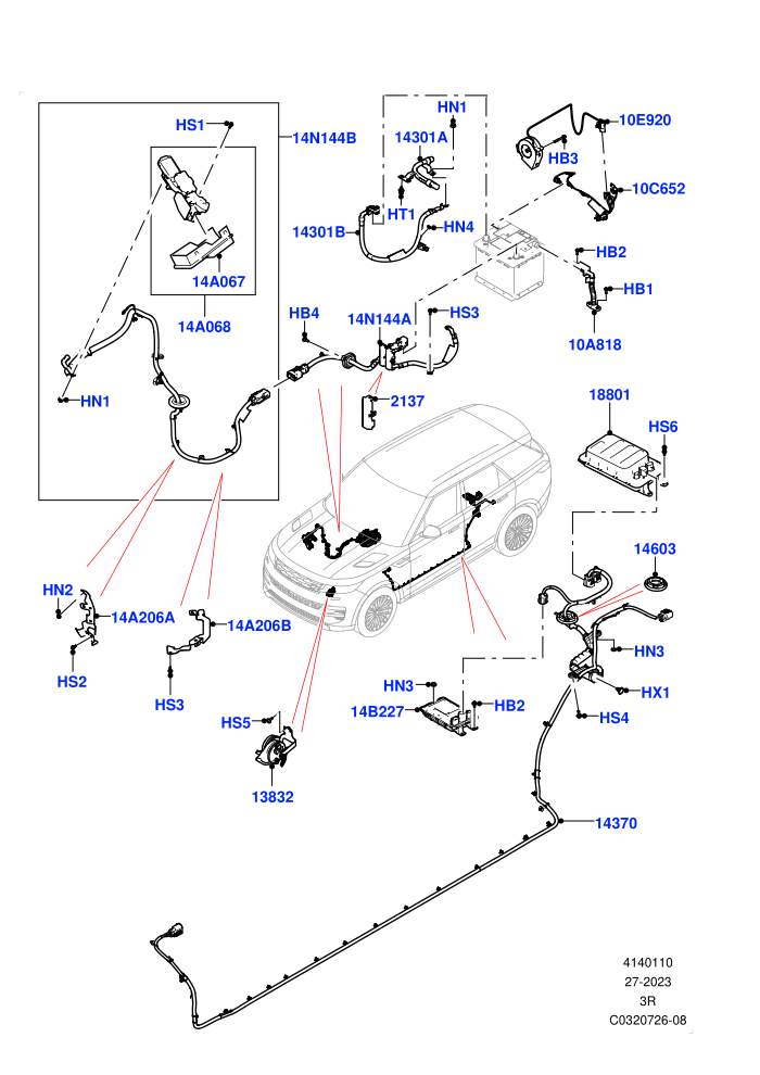 Battery Cables And Horn