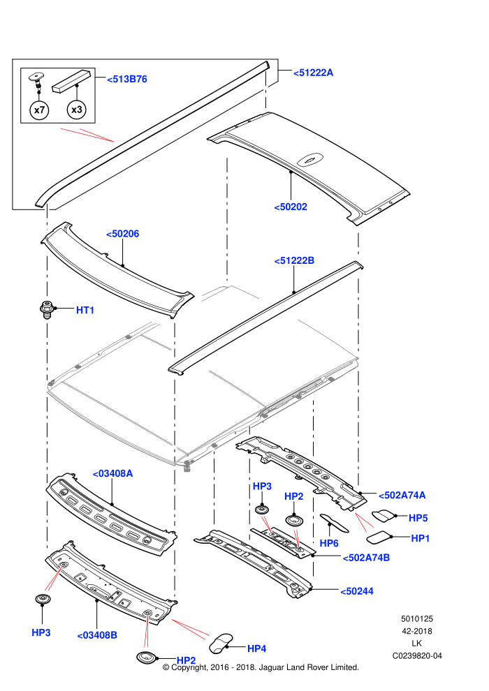 Roof - Sheet Metal (With Roof Conversion-Panorama Power,With Roof Conversion-Panorama Roof)