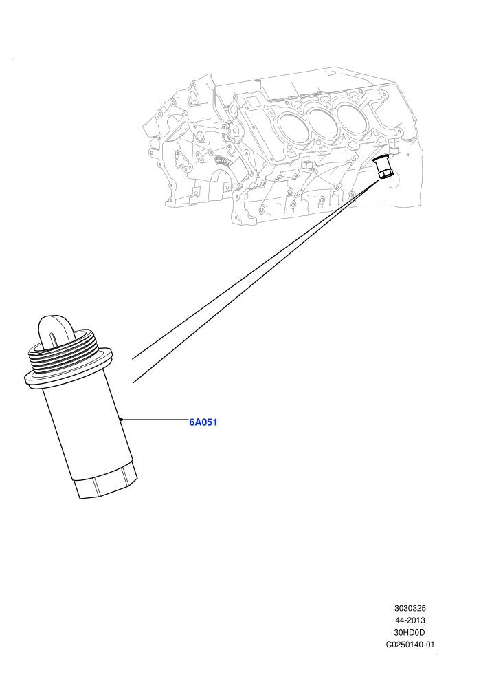 Engine Heater (3.0L DOHC GDI SC V6 PETROL,Immersion Heater - 700W / 110V)((V)FROMEA000001)